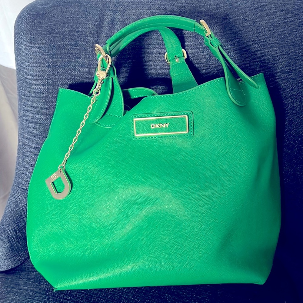 DKNY emerald green purse